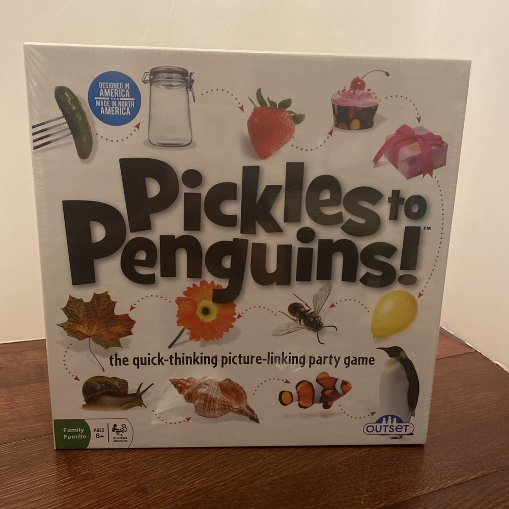 Pickles To Penguins Board Game Quick Thinking Picture Link Family Party Game